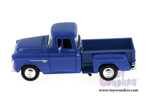 Showcasts Collectibles - Chevy 5100 Stepside Pickup Truck (1955, 1/24 scale diecast model car, Blue) 73236AC/BU