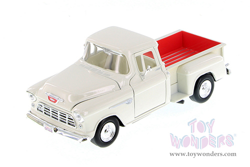Showcasts Collectibles - Chevy&reg; 5100 Stepside Pickup Truck (1955, 1/24 scale diecast model car, Cream) 73236AC/CM
