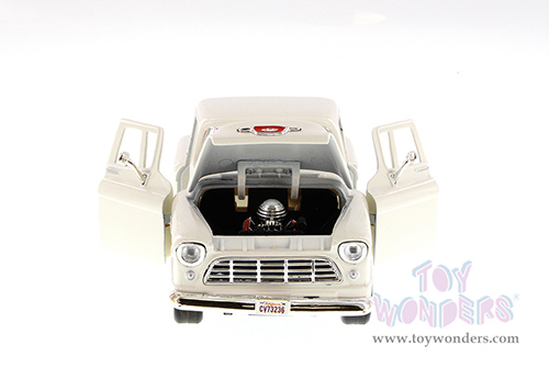 Showcasts Collectibles - Chevy&reg; 5100 Stepside Pickup Truck (1955, 1/24 scale diecast model car, Cream) 73236AC/CM