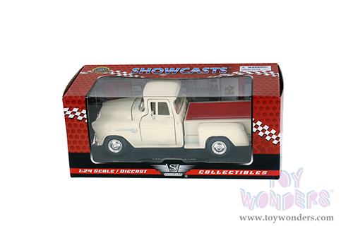 Showcasts Collectibles - Chevy&reg; 5100 Stepside Pickup Truck (1955, 1/24 scale diecast model car, Cream) 73236AC/CM