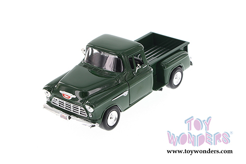 Showcasts Collectibles - Chevy 5100 Stepside Pickup Truck (1955, 1/24 scale diecast model car, Green) 73236AC/GN