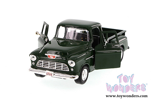 Showcasts Collectibles - Chevy 5100 Stepside Pickup Truck (1955, 1/24 scale diecast model car, Green) 73236AC/GN