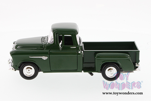 Showcasts Collectibles - Chevy 5100 Stepside Pickup Truck (1955, 1/24 scale diecast model car, Green) 73236AC/GN