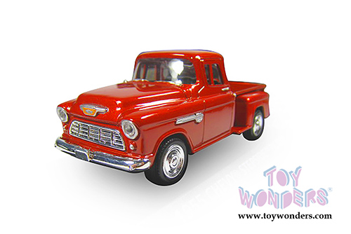 Showcasts Collectibles - Chevy 5100 Stepside Pickup Truck (1955, 1/24 scale diecast model car, Orange) 73236AC/OR