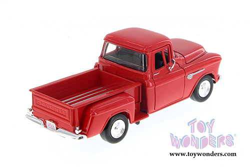 Showcasts Collectibles - Chevy 5100 Stepside Pick Up Truck (1955, 1/24 scale diecast model car, Red) 73236AC/R