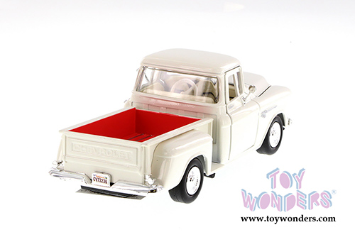 Showcasts Collectibles - Chevy 5100 Stepside Pickup Truck (1955, 1/24 scale diecast model car, White) 73236AC/W