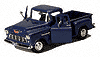 Show product details for Motormax - Chevy Step Side (1955, 1/24 scale diecast cars, Asstd.) 73236D