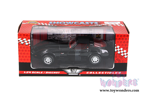 Showcasts Collectibles - Chevy Corvette (1979, 1/24 scale die cast model car, Black) 73244AC/BK