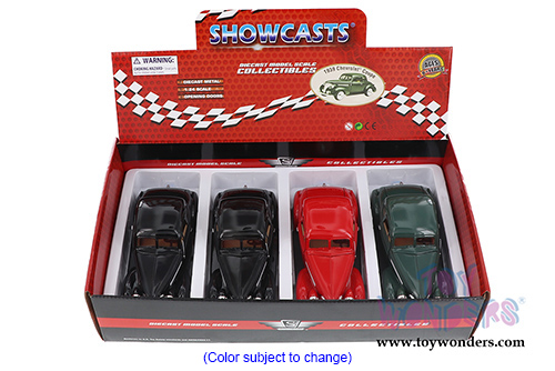 Showcasts Collectibles - Chevy Coupe Hardtop (1939, 1/24 scale die cast model car, Asstd.) 73247/16D