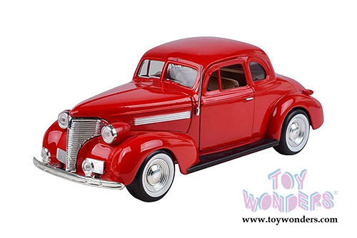 Showcasts Collectibles - Chevrolet Coupe Hardtop  (1939, 1/24 scale diecast model car, Red) 73247AC/R