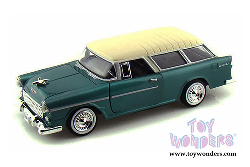 Showcasts Collectibles - Chevrolet Bel Air Nomad Hardtop  (1955, 1/24 scale diecast model car, Green) 73248AC/GN