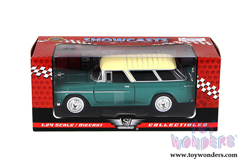 Showcasts Collectibles - Chevrolet Bel Air Nomad Hardtop  (1955, 1/24 scale diecast model car, Green) 73248AC/GN