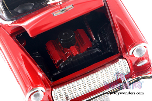 Showcasts Collectibles - Chevrolet Bel Air Nomad Hardtop  (1955, 1/24 scale diecast model car, Red) 73248AC/R