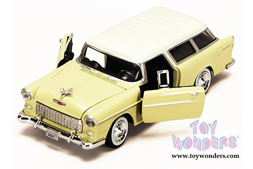 Showcasts Collectibles - Chevy Bel Air Nomad Hardtop (1955, 1/24 scale diecast model car, Yellow) 73248AC/YL