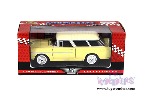 Showcasts Collectibles - Chevy Bel Air Nomad Hardtop (1955, 1/24 scale diecast model car, Yellow) 73248AC/YL