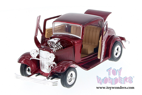 Showcasts Collectibles - Ford Coupe V8 3-Window Coupe (1932, 1/24 scale diecast model car, Asstd.) 73251/16D