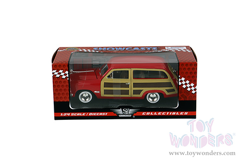 Showcasts Collectibles - Ford  Woody Wagon (1949, 1/24 scale diecast model car, Red) 73260AC/R