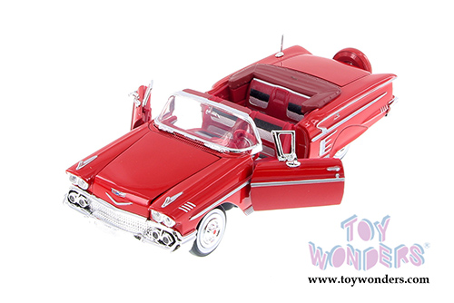 Showcasts Collectibles - Chevy Impala Convertible (1958, 1/24 scale diecast model car, Asstd.) 73267/16D