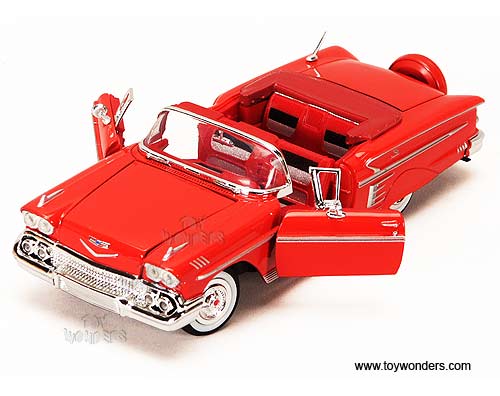 Showcasts - Chevy Impala Conv. (1958, 1:24, Red) 73267D
