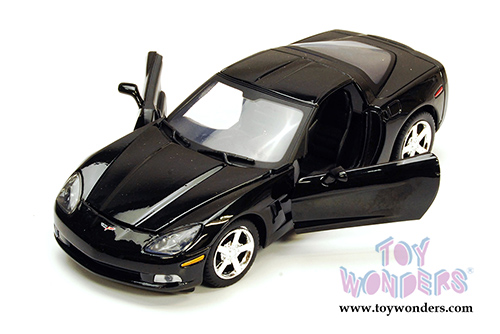 Showcasts Collectibles - Chevy Corvette C6 Hardtop (2005, 1/24 scale diecast model car, Black) 73270AC/BK