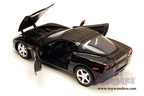 Showcasts Collectibles - Chevy Corvette C6 Hardtop (2005, 1/24 scale diecast model car, Black) 73270AC/BK