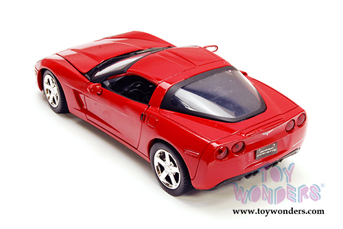 Showcasts Collectibles - Chevy Corvette C6 Hardtop (2005, 1/24 scale diecast model car, Red.) 73270AC/R