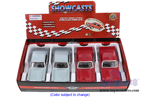 Showcasts Collectibles - Ford Mustang Hardtop (1964 1/2, 1/24 scale diecast model car, Asstd.) 73273/16D