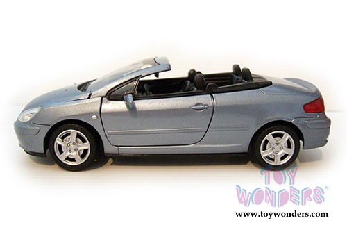 Showcasts Collectibles - Peugeot 307CC Convertible (1/24 scale diecast model car, Blue) 73286BU