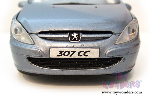 Showcasts Collectibles - Peugeot 307CC Convertible (1/24 scale diecast model car, Blue) 73286BU