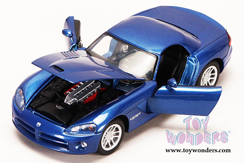 Motormax - Dodge Viper SRT/10 Hardtop (2003, 1/24 scale diecast model car, Blue) 73290BU/6