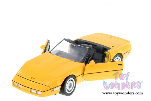 Showcasts Collectibles - Chevy&reg; Corvette&reg; Convertible (1986, 1/24 scale diecast model car, Yellow) 73298YL/6