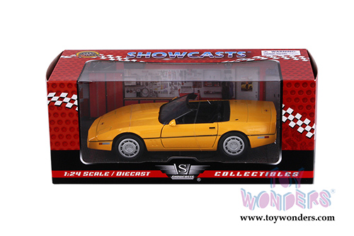 Showcasts Collectibles - Chevy&reg; Corvette&reg; Convertible (1986, 1/24 scale diecast model car, Yellow) 73298YL/6