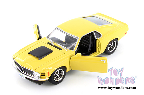 Motormax - Ford  Mustang Boss 429 Hardtop (1970, 1/24 scale diecast model car, Asstd.) 73303/16D
