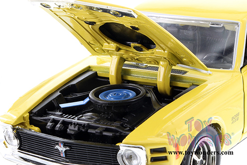 Motormax - Ford  Mustang Boss 429 Hardtop (1970, 1/24 scale diecast model car, Asstd.) 73303/16D