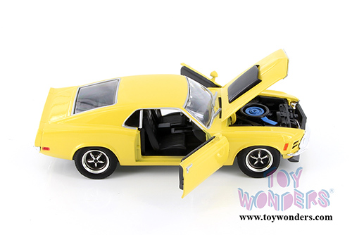 Motormax - Ford  Mustang Boss 429 Hardtop (1970, 1/24 scale diecast model car, Asstd.) 73303/16D