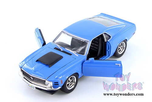 Motormax - Ford  Mustang Boss 429 Hardtop (1970, 1/24 scale diecast model car, Asstd.) 73303/16D