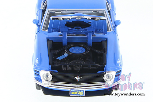 Showcasts Collectibles - Ford Mustang Boss 429 Hardtop (1970, 1/24 scale diecast model car, Blue) 73303AC/BU