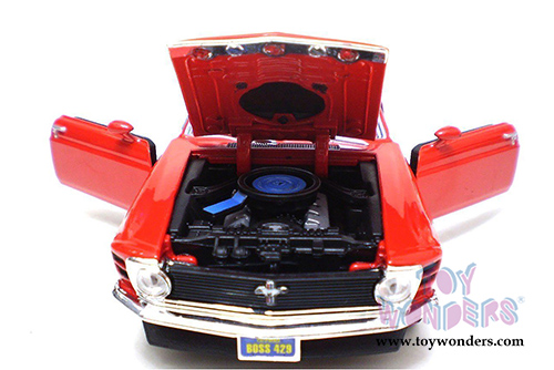 Showcasts Collectibles - Ford Mustang Boss 429 Hard top (1970, 1/24 scale diecast model car, Red) 73303R/6