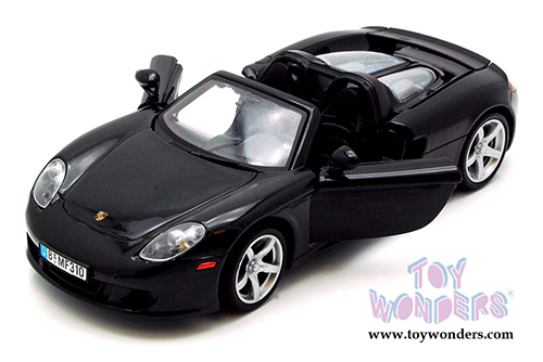 Showcasts Collectibles - Porsche Carrera GT Convertible (1/24 scale diecast model car, Black) 73305BK/6