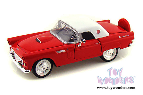 Showcasts® Collectibles - Ford Thunderbird Closed Convertible (1956, 1/24 scale diecast model car, Red) 73312AC/R