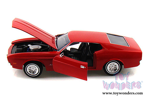 Showcasts Collectibles - Ford Mustang Sportsroof Hardtop (1971, 1/24 scale diecast model car, Red) 73327AC/R