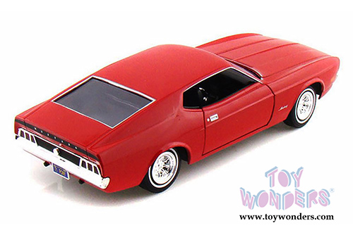Showcasts Collectibles - Ford Mustang Sportsroof Hardtop (1971, 1/24 scale diecast model car, Red) 73327AC/R