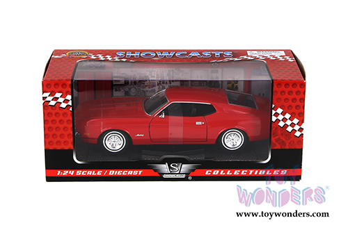 Showcasts Collectibles - Ford Mustang Sportsroof Hardtop (1971, 1/24 scale diecast model car, Red) 73327AC/R