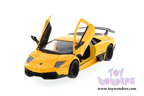 Showcasts Collectibles - Lamborghini Murcielago LP670-4 SV Hard Top (1/24 scale diecast model car, Yellow) 73350YL/6