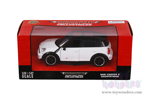 Showcasts®  Collectibles - Mini Cooper S Countryman with Sunroof (1/24 scale diecast model car, White) 73353WT MAP: $22.99