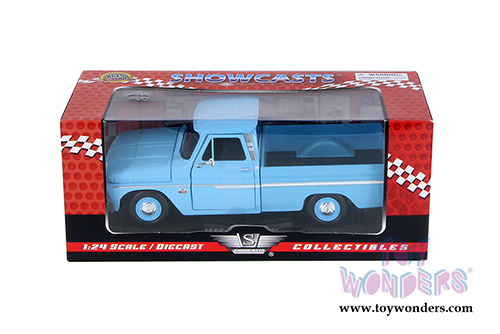 Showcasts Collectibles - Chevy C10 Fleetside Pickup (1966, 1/24 scale diecast model car, Light Blue) 73355AC/LBU