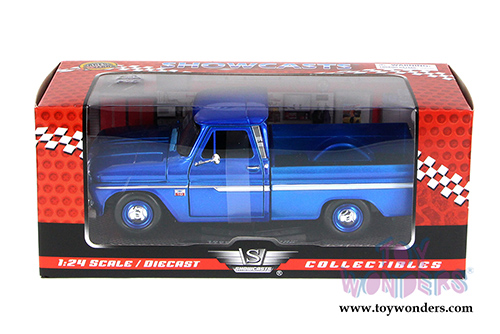 Showcasts Collectibles - Chevy C10 Fleetside Pickup (1966, 1/24 scale diecast model car, Metallic Blue) 73355AC/MB