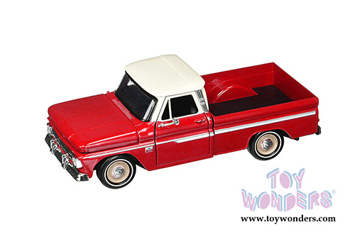 Showcasts Collectibles - Chevy C10 Fleetside Pickup (1966, 1/24 scale diecast model car, Red/Cream) 73355AC/R