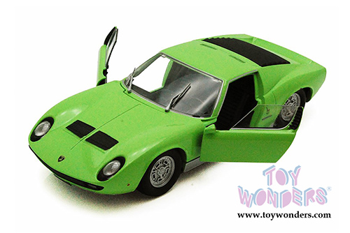 Showcasts Collectibles - Lamborghini Miura P 400 S Hard Top (1/24 scale diecast model car, Green) 73368