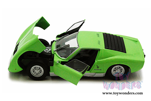 Showcasts Collectibles - Lamborghini Miura P 400 S Hard Top (1/24 scale diecast model car, Green) 73368